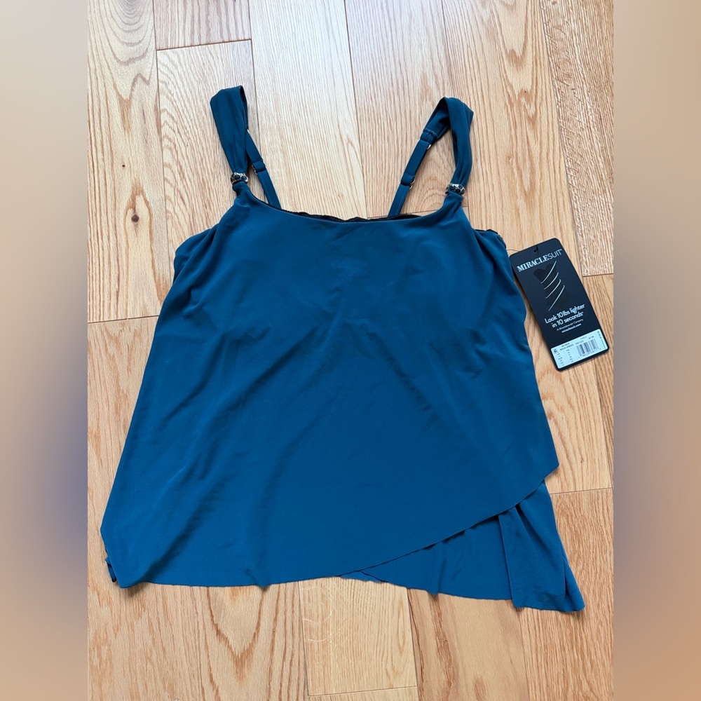 Miraclesuit Women's Teal Camisole Top